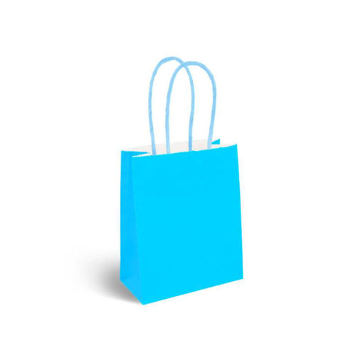 Picture of PARTY BAGS BLUE 12X15CM - 12 PACK
